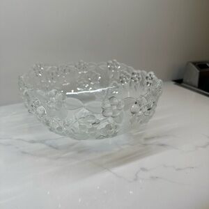 Mikasa Crystal Carmen Floral Bowl